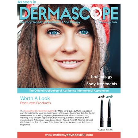 Dermascope Magazine December 2014 Roman Rollout Eyeliner tm